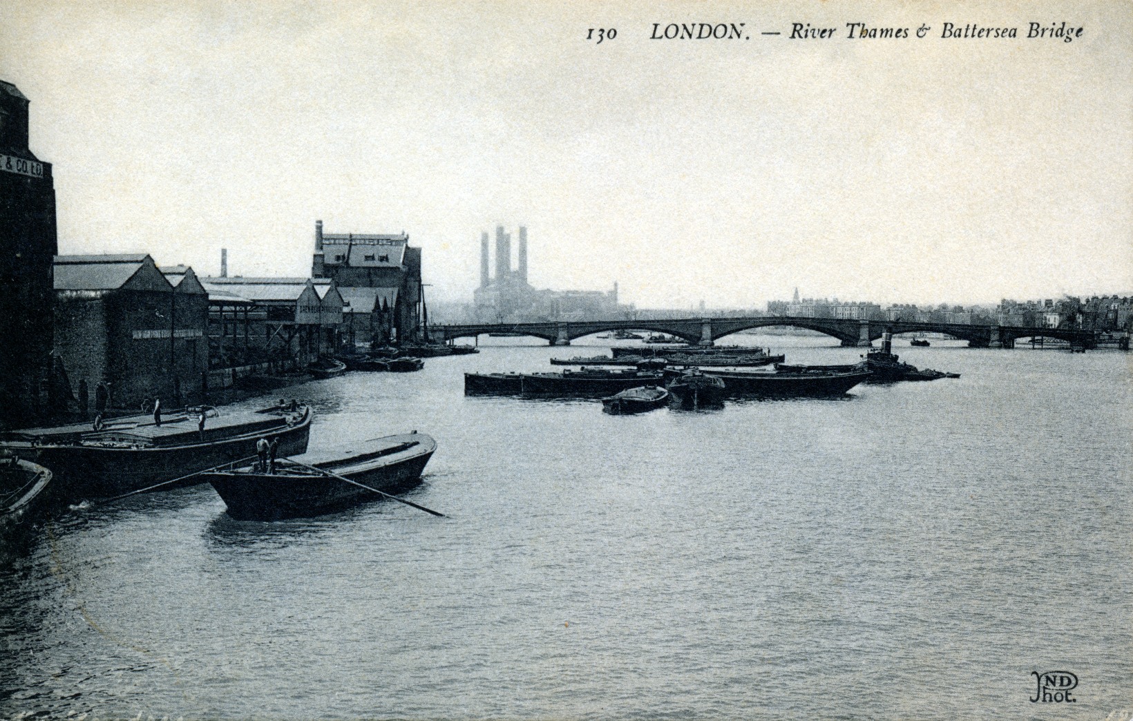 Battersea Bridge,river view